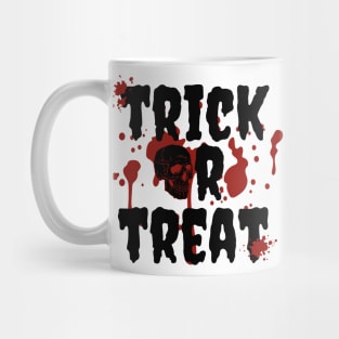 Trick or treat blood and skull Mug